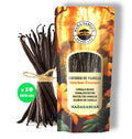 Vanille BOURBON Gourmet de MADAGASCAR Qualité A - 10 GOUSSES ... 14/16 cm