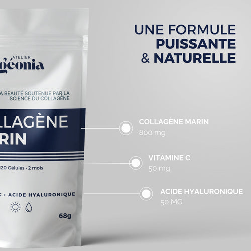 Collagène marin avec Vitamine C & Acide Hyaluronique