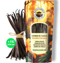 Vanille BOURBON Gourmet de MADAGASCAR Qualité A - 15 GOUSSES 14/16 cm