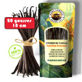 20 GOUSSES XXL 18/20 cm - Vanille BOURBON Gourmet de MADAGASCAR Qualité A - Millésime 2025