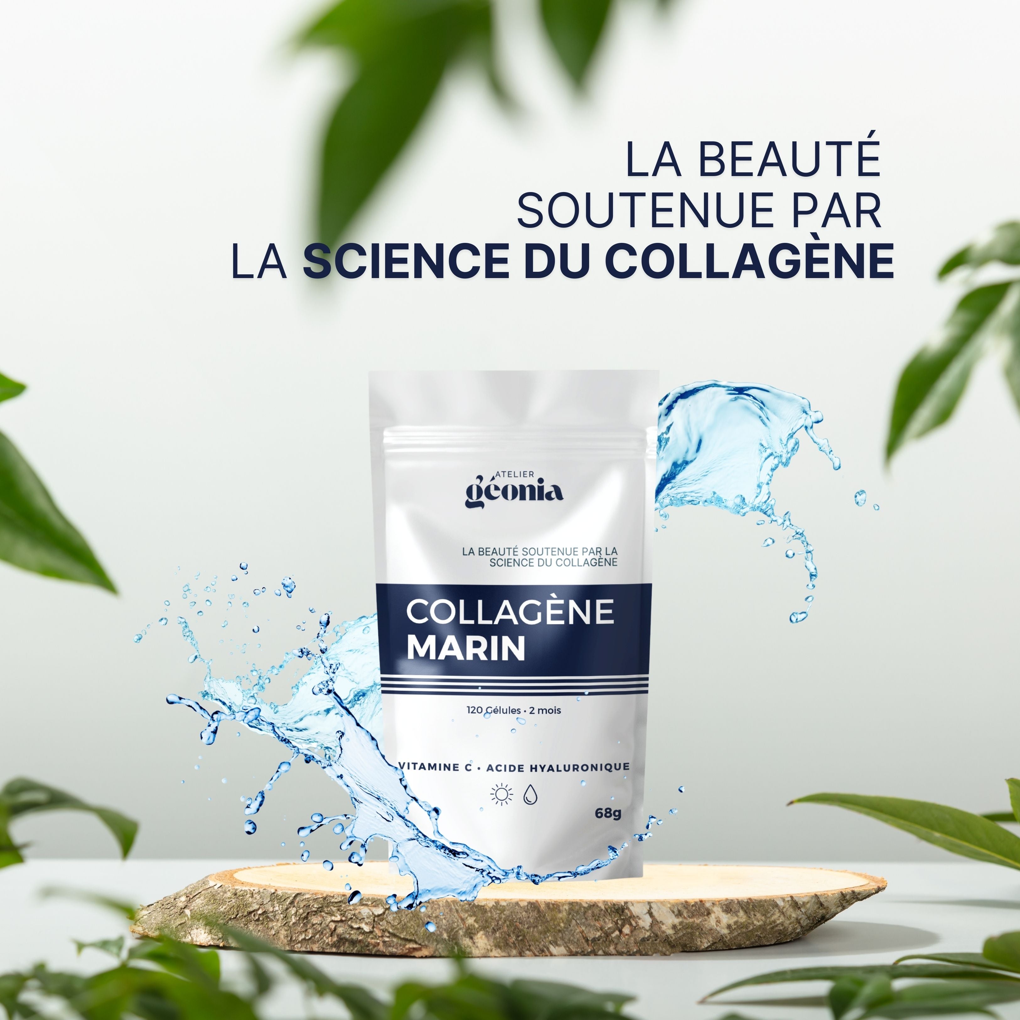 Collagène marin avec Vitamine C & Acide Hyaluronique