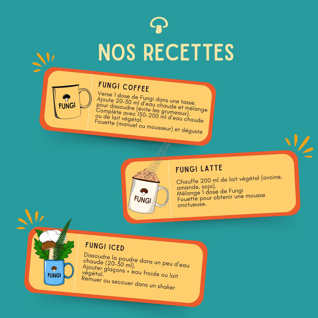 Fungi – Café nouvelle génération aux champignons adaptogènes (Cordyceps, Chaga, Lion’s Mane) – Énergie stable & goût intense