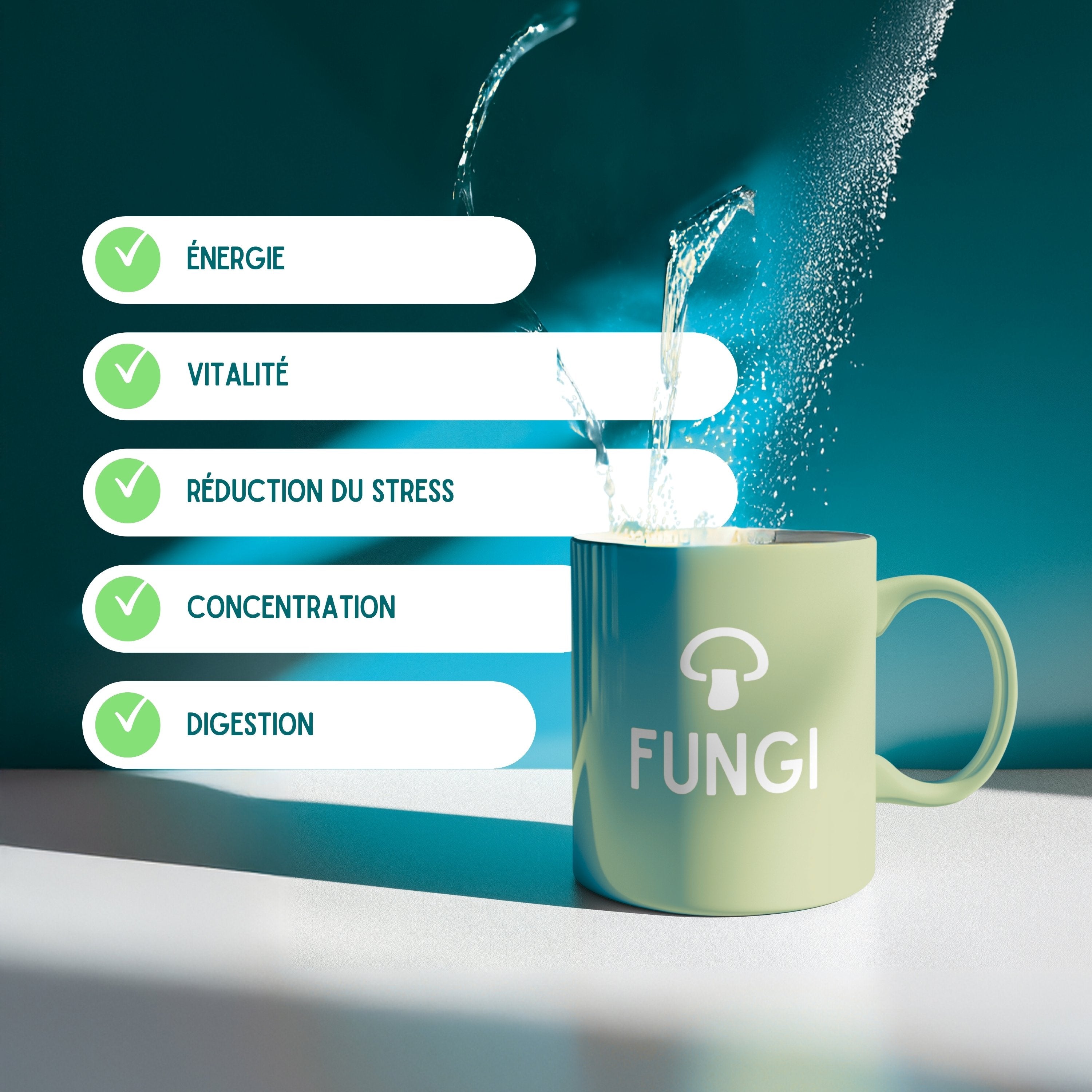 Fungi – Café nouvelle génération aux champignons adaptogènes (Cordyceps, Chaga, Lion’s Mane) – Énergie stable & goût intense