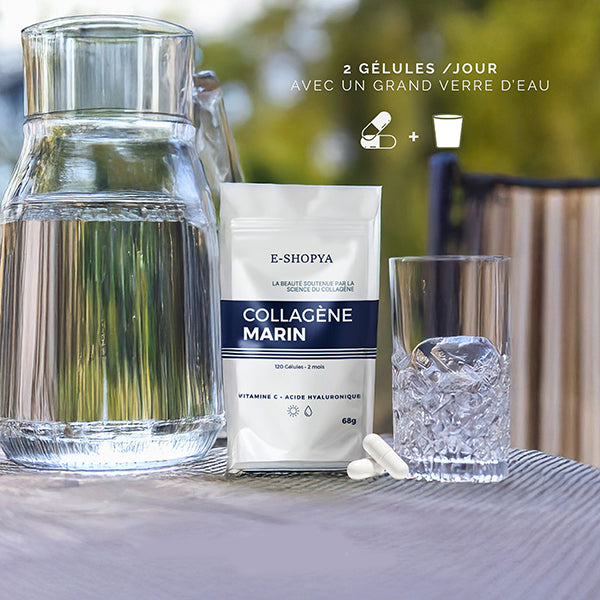 Collagène marin avec Vitamine C & Acide Hyaluronique